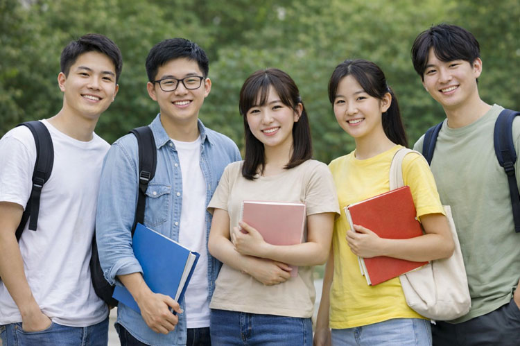 外国人学生の写真